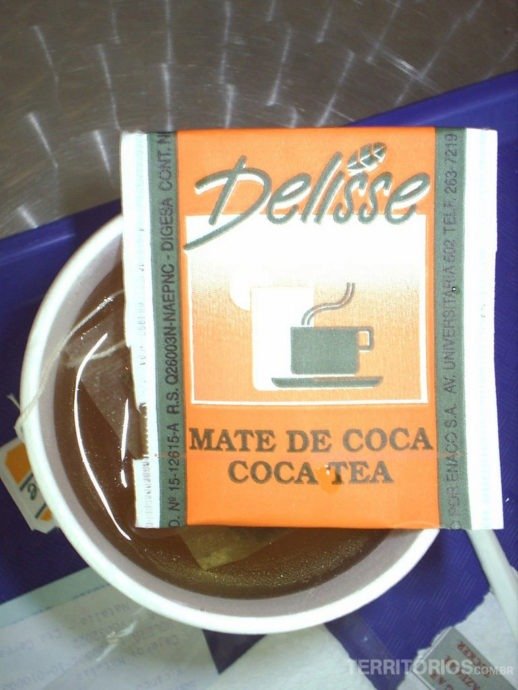 Chá de coca industrializado Chá de coca industrializado