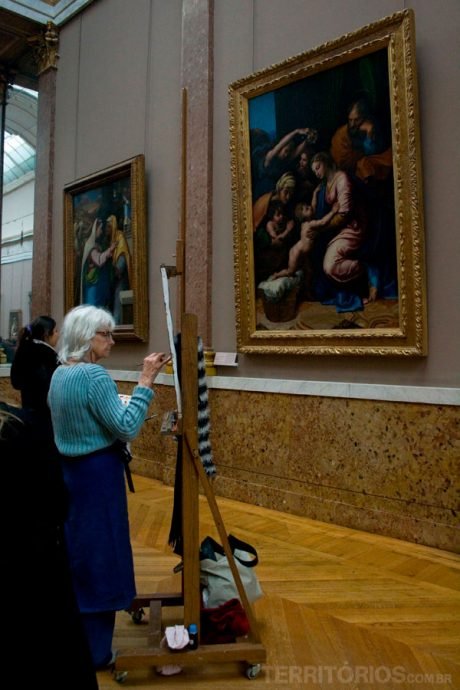 Pintora no Louvre Pintora no Louvre