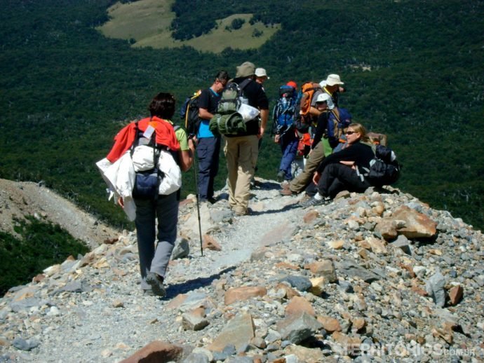Paradas para descansar e ver a paisagem