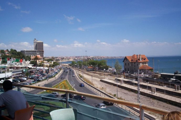 Vista do Shopping em Caiscais