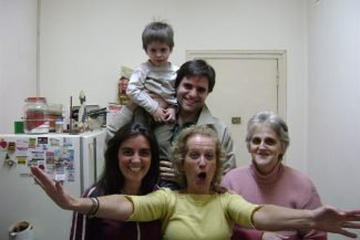 Com familiares Com familiares