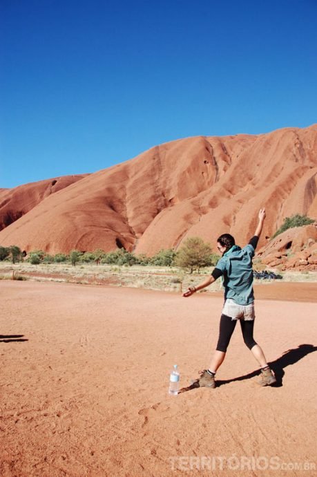 Rachelle em Uluru Rachelle em Uluru