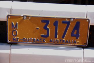 Placa no Northerns Territory Placa no Northerns Territory são as mais comuns em Alice Springs