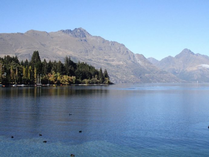 Margens do lago Wakatipu