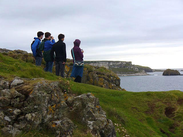 Momentos de contemplação em Carrick-a-rede