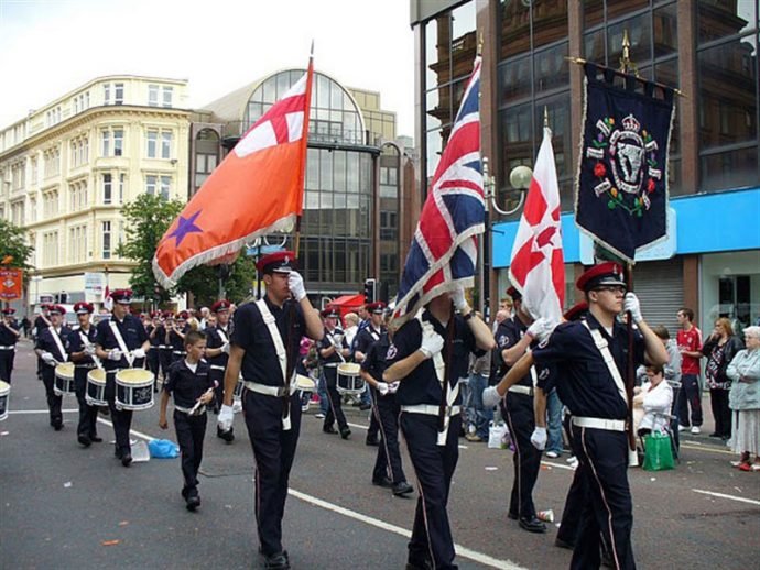 Desfile do 12 de julho em Belfast (copyright Michaël Adam)