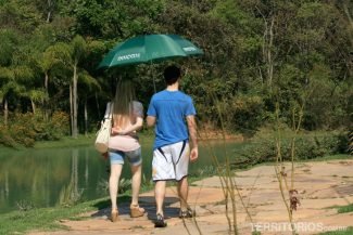 Guarda chuva para proteger do sol