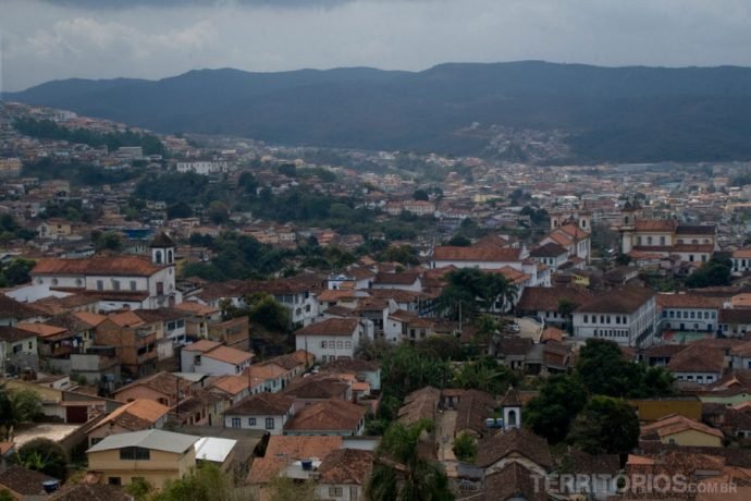 Vista da cidade do alto da torre