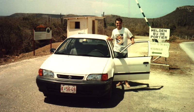 Dirigindo na ilha