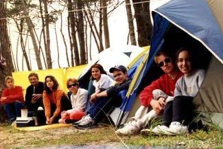 O acampamento em La Moza O acampamento em La Moza