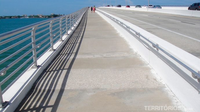 Ciclovia da ponte em Sarasota