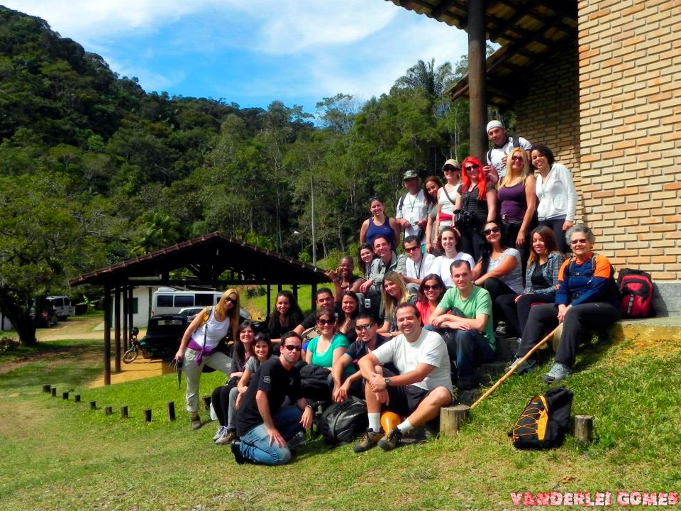 O grupo completo antes da trilha - Nação Trilheira