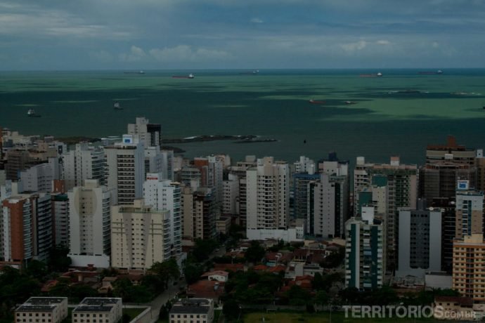 Vista para as praias de Vila Velha