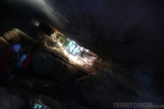 No interior da caverna No interior da caverna