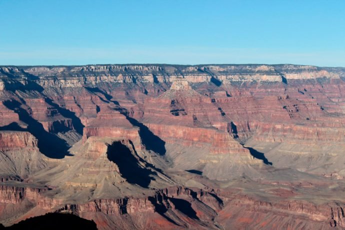 A história geológica confere diferentes tons ao Grand Canyon
