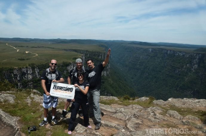 Blogueiros no canyon Fortaleza
