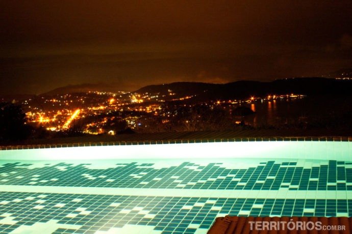Vista da pousada em Búzios