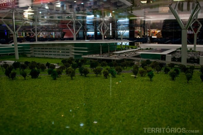 Novo terminal terá vista para as colinas e ampla área verde