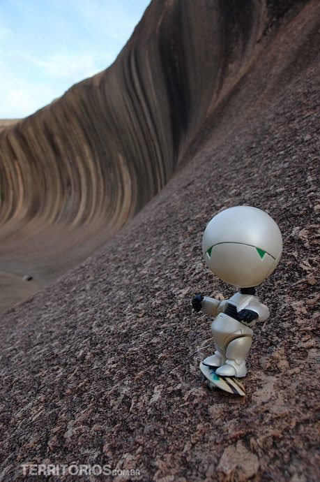 Marvin na Wave Rock