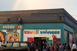 Fim de tarde em Wynwood, galerias e arco-iris Fim de tarde em Wynwood, galerias e arco-iris