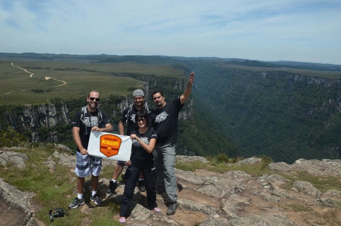 Os aventureiros nos Aparados da Serra