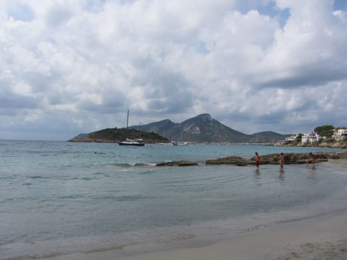 Praia do sudoeste de Maiorca