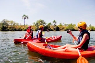 Canoagem no Rio Novo Melhores fotos com câmera à prova d'água