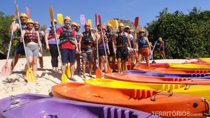 Equipe completa e equipada antes de começar