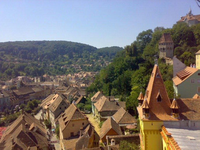 Os telhados e a vista