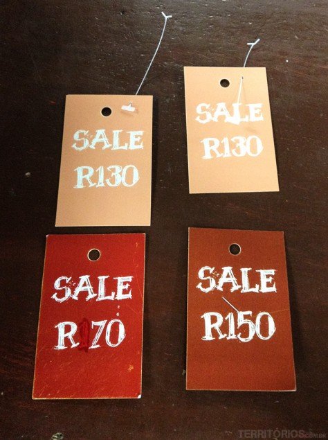 Promoções em rands. R10 = U$1