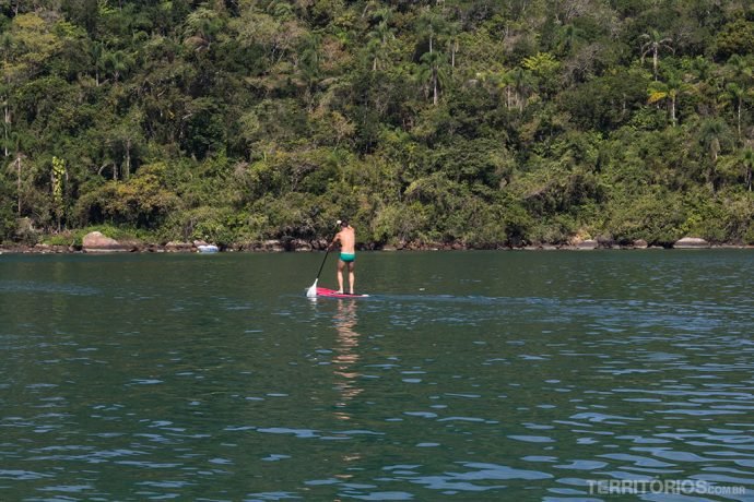 Stand up paddle no Saco do Céu