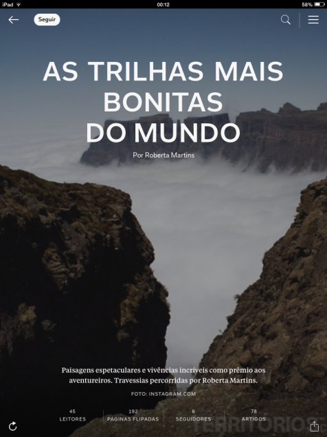 As trilhas mais bonitas do mundo percorridas pelos colaboradores do Territórios