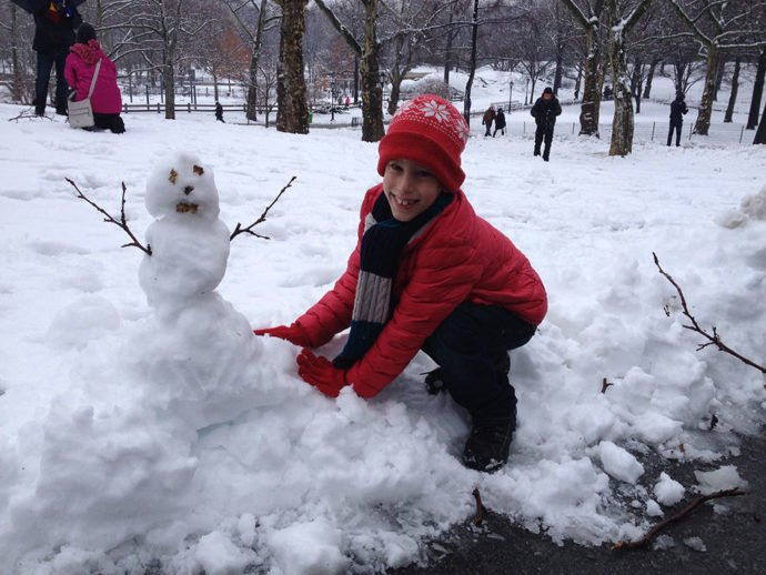 Brincando no Central Park
