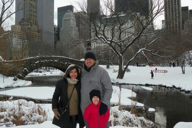 Daniela e a família em Nova York Daniela e a família em Nova York