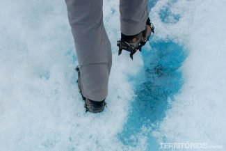 Medo de pisar na água Perito Moreno