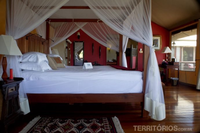 Interior da minha barraca