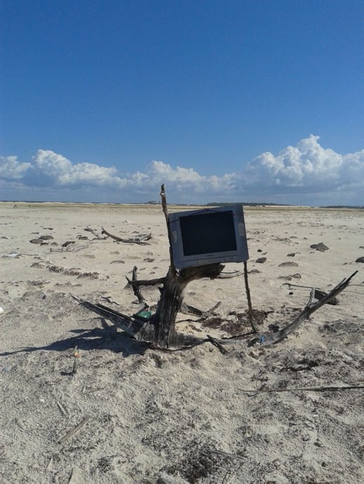 Trecho de praia entre os Pequenos Lençóis e Mandacaru, Maranhão - Brasil