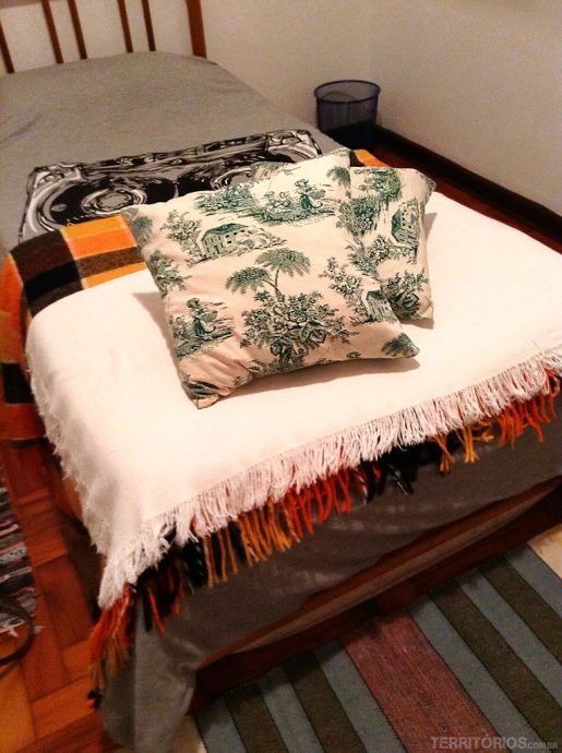 A cama de solteiro A cama de solteiro