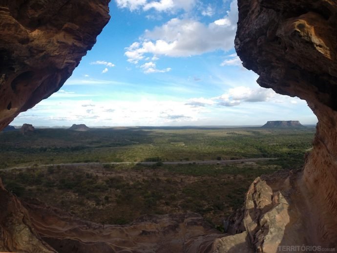 Chapada das Mesas vista do Portal da Chapada
