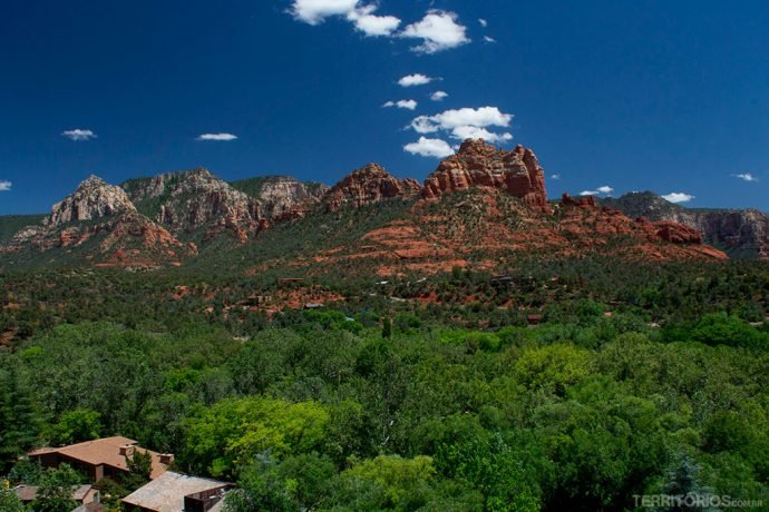 Vista da estrada ao entrar em Sedona