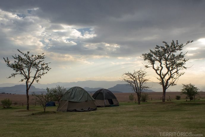 A vista e o camping