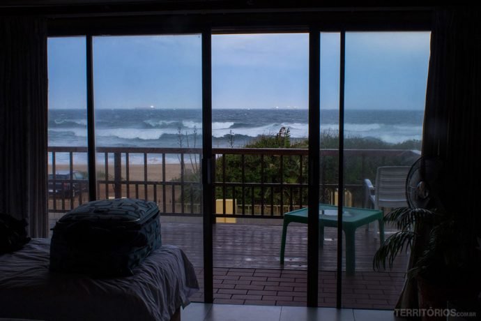 Vista do nosso quarto em Durban