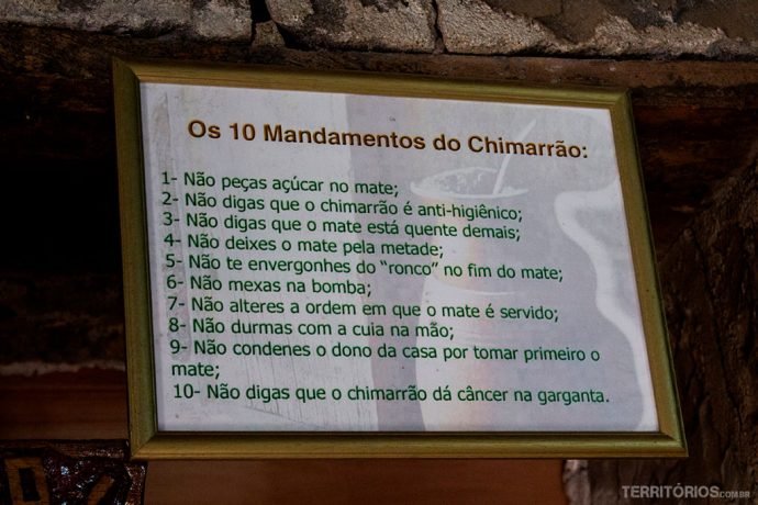 10 mandamentos do Chimarrão