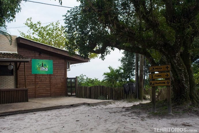 Fachada da Pousada da Ilha