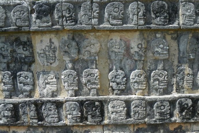 O “muro de crânios”