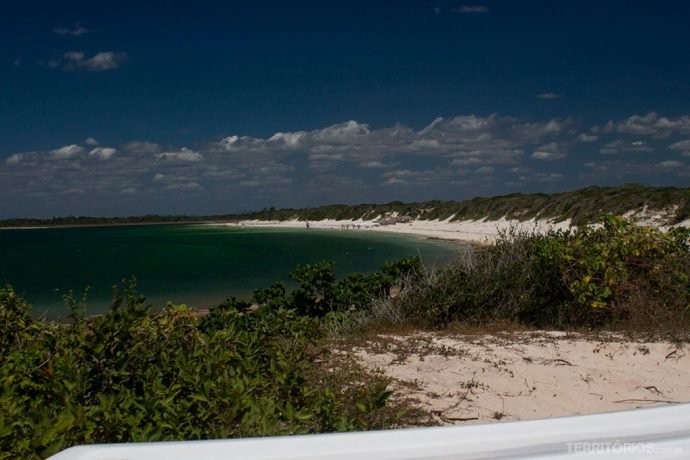 Lagoa vista do buggy