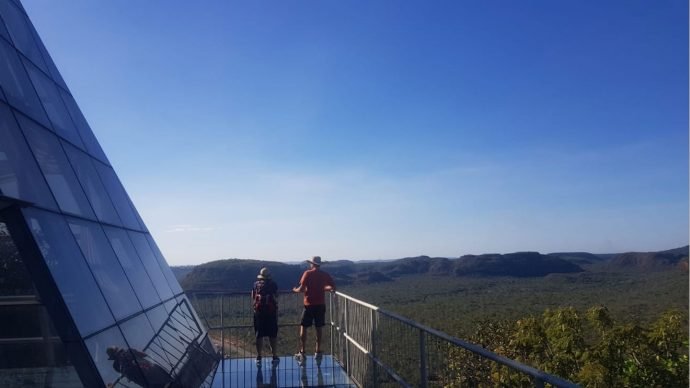 Vista da pirâmide