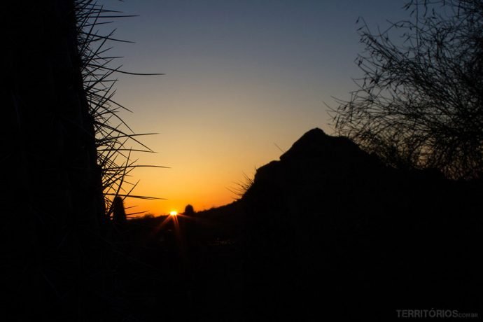 O pôr do sol