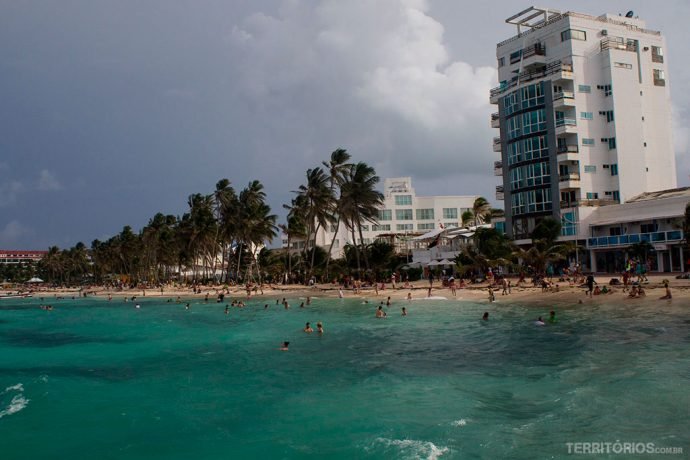 Região hoteleira ou centro de San Andrés
