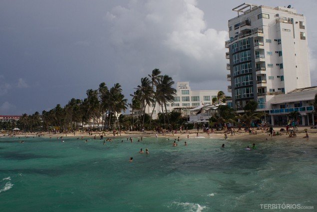 Região hoteleira ou centro de San Andrés